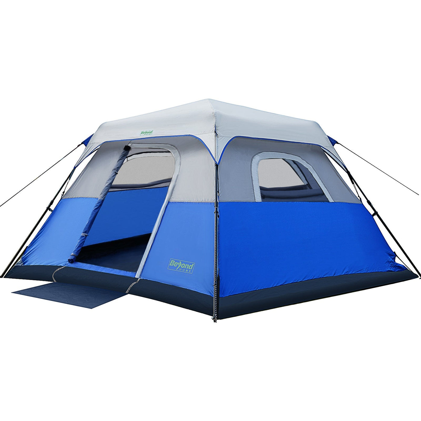 BeyondHOME Instant Cabin 6 Person Camping Tent-Navy Blue