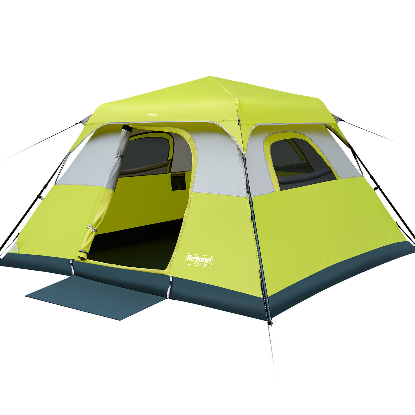 BeyondHOME Instant Cabin 6 Person Camping Tent-Sky Blue