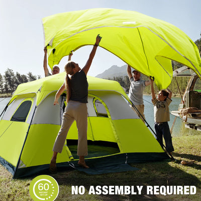 BeyondHOME Instant Cabin 6 Person Camping Tent-Navy Blue