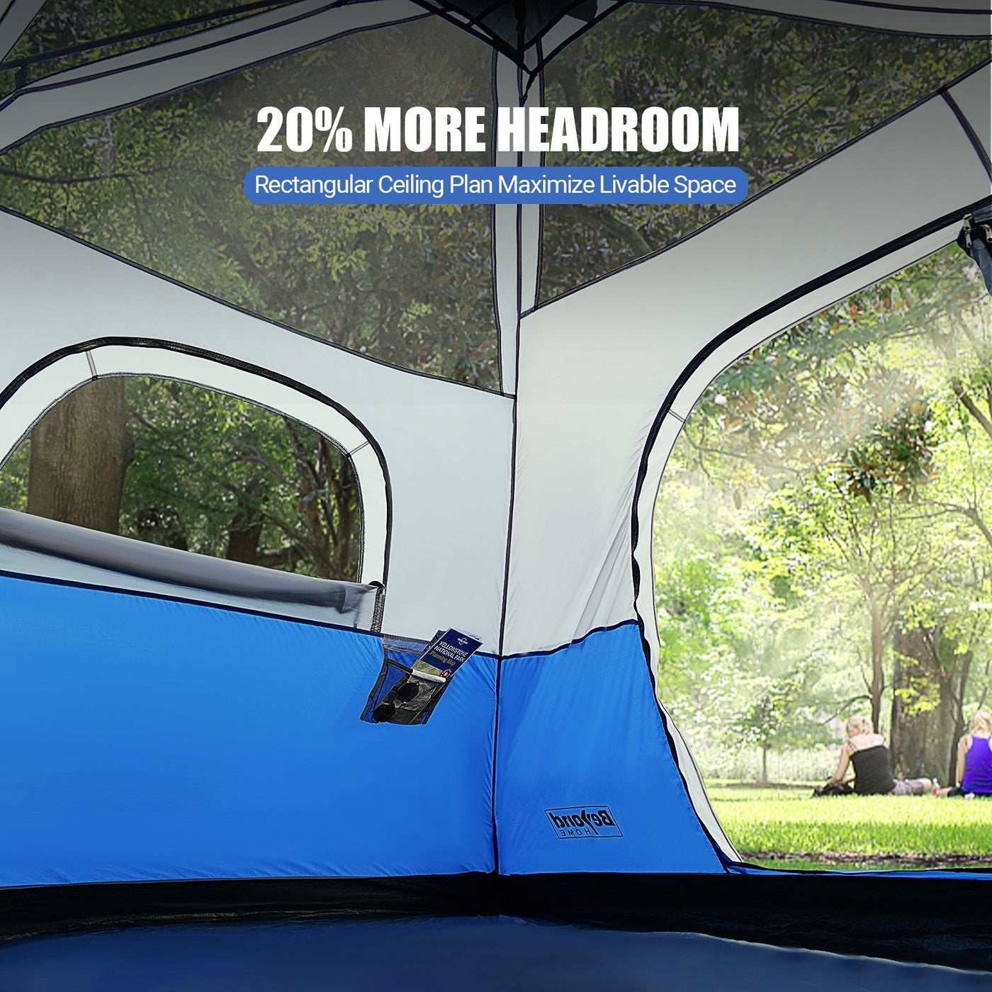 BeyondHOME Instant Cabin 6 Person Camping Tent-Orange
