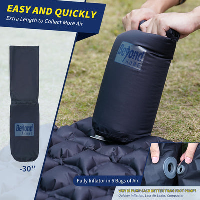 BeyondHOME Sleeping Pad for Camping - 1 Person & 2 Person-Grey