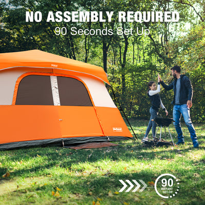 BeyondHOME Instant Cabin Tent, 8/10 Person Camping Tent with Rainfly-Navy Blue