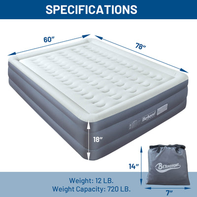 BeyondHOME Odorless Air Mattress with Built-in Pump