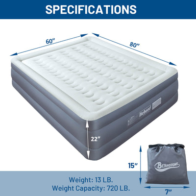 BeyondHOME Odorless Air Mattress with Built-in Pump